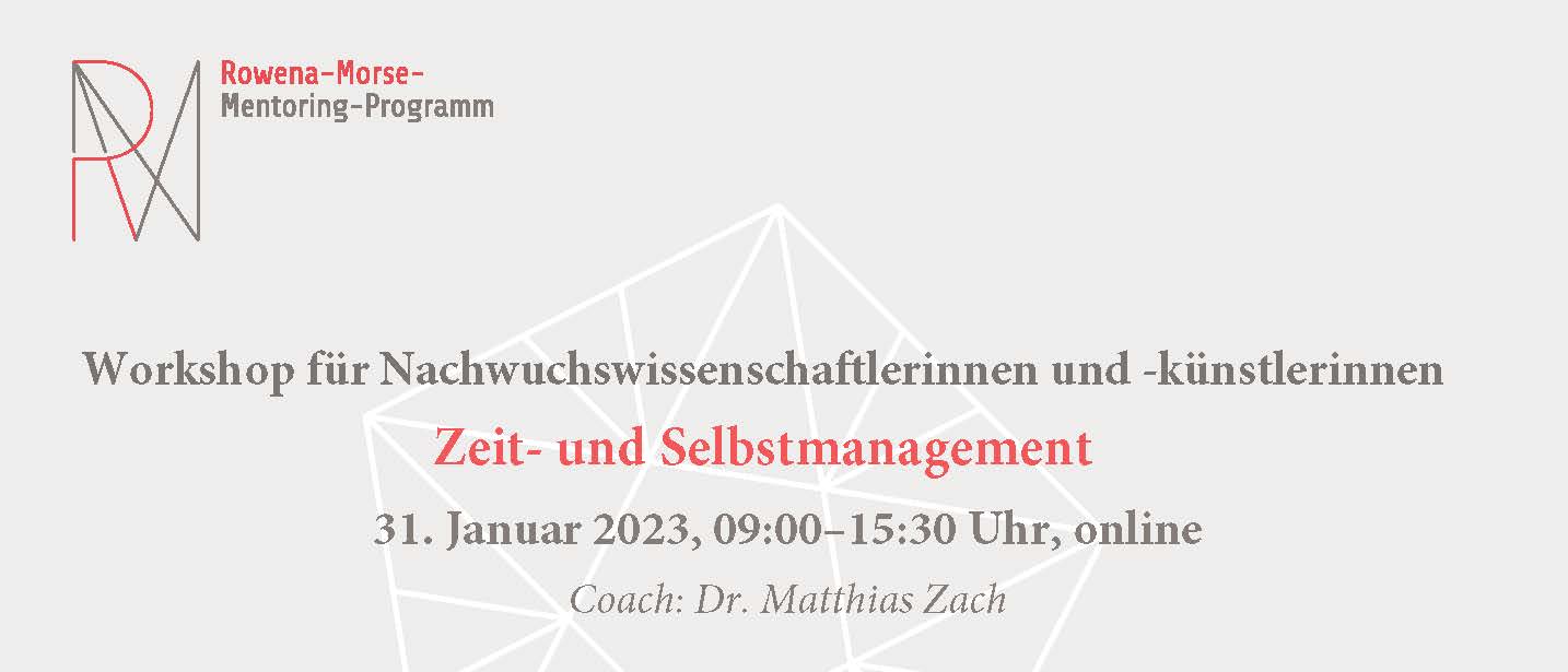 Workshop im RMMP: Zeit- und Selbstmanagement