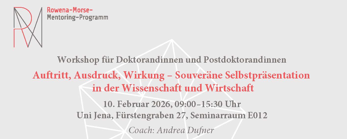 Workshop im RMMP: Auftritt-Ausdruck-Wirkung. Workshop zur souveränen Selbstpräsentation in der Wissenschaft und Wirtschaft